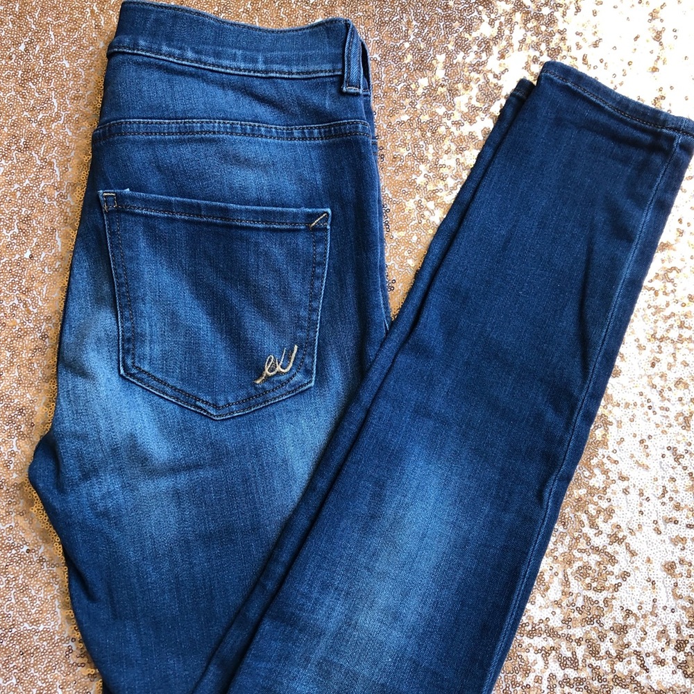 Express High Rise Skinny Jeans 2R